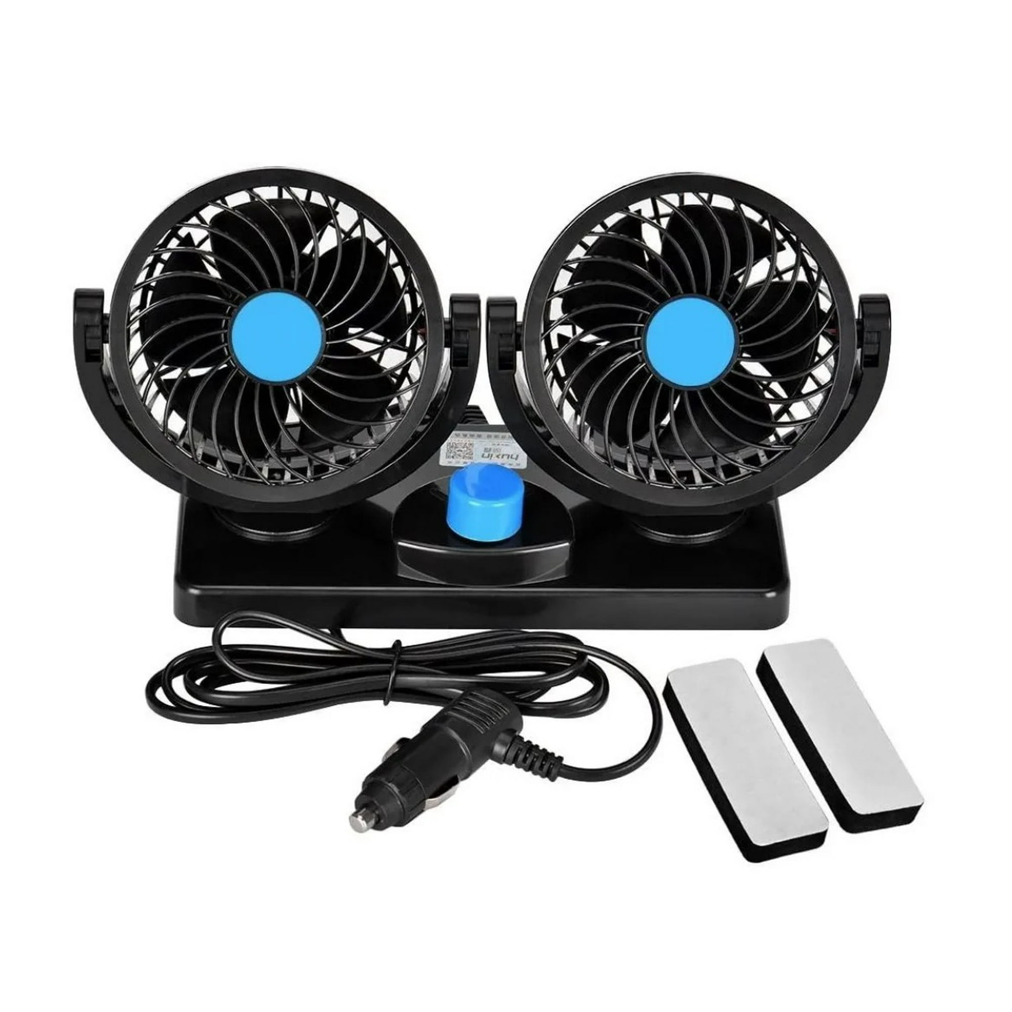 Tomasstore - Ventilador Doble Automóvil 12v 2 Velocidades