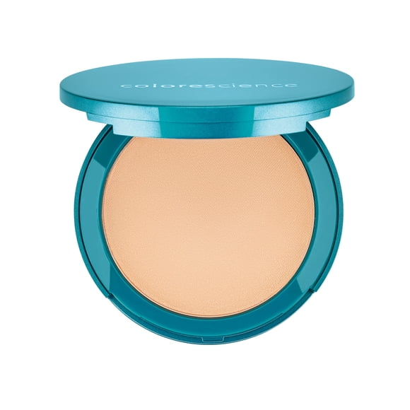 Base de maquillaje prensada Colorescience, acabado natural, color marfil claro