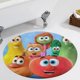 thumbnail image 5 of VeggieTales en Casa Alfombra Redonda de Felpa Coral, Antideslizante, No Desprende Pelusas, Lavable y Duradera para Salón, Dormitorio y Habitación de Niños 60cm, 5 of 6