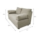 thumbnail image 3 of Sofa Elle 2 Cuerpos Chenille Beige, 3 of 3