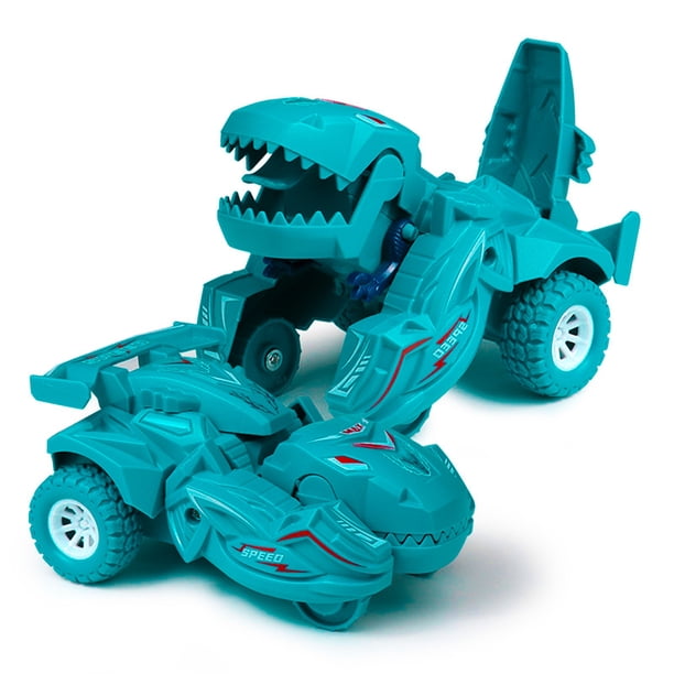 New Transforming Dinosaur Car Deformation Car Toys Inertial Sliding Dino Car Automatic Transform Toy Boys Amazing Gifts Kid Toy