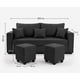 thumbnail image 3 of sofa aurelia 3 cuerpos 2 puff, 3 of 3