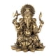 thumbnail image 4 of Estatua Hindú De Ganesha, Decoración De Dios Elefante, Estatuilla Para Templo, Dormitorio, Coche, Bronce, 7cm X 7cm X 9,5 Cm, 4 of 5