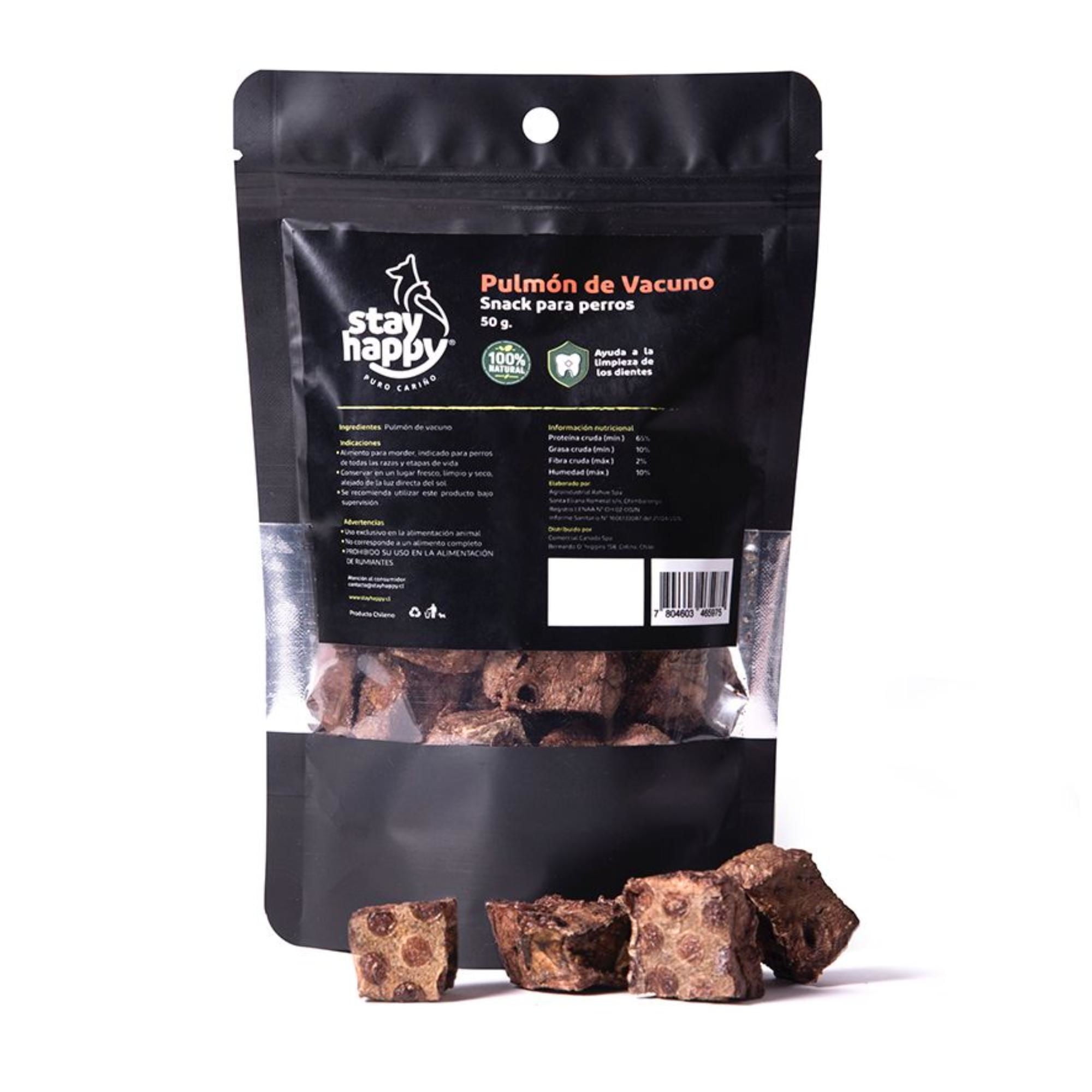 Sanck Para Perro Pulmón De Vacuno Bolsa 50 g Stay Happy
