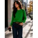 thumbnail image 3 of Polera Manga Larga Cuello Redondo 250g Basica Unisex Algodon Verde L-xl Lisa, 3 of 3