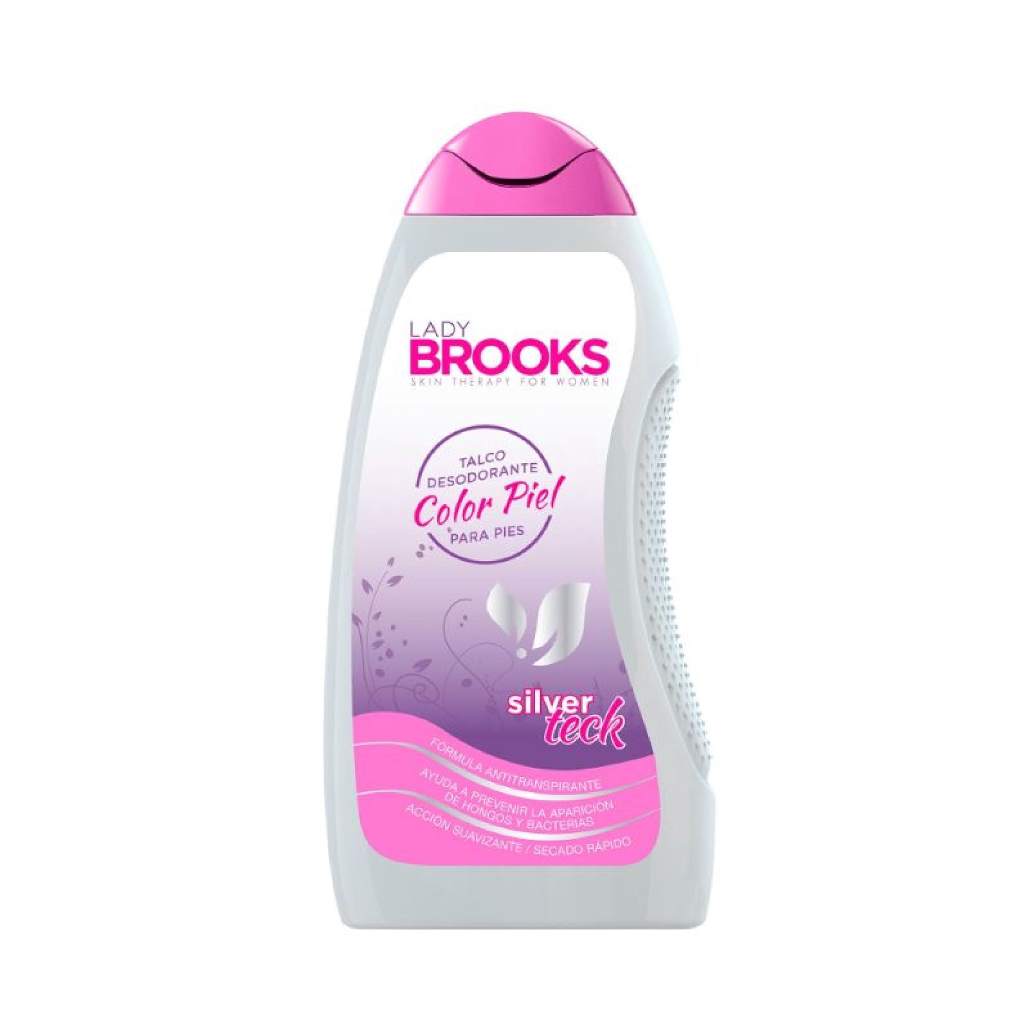 Talco Desodorante Color Piel Para Pies Frasco 80 g Brooks