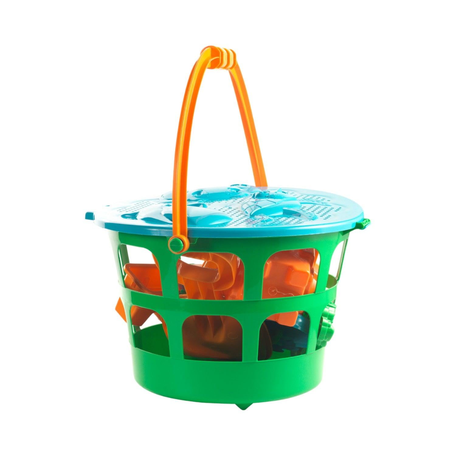 American Plastic - Bloque De Juegos Cubos Grandes Celeste