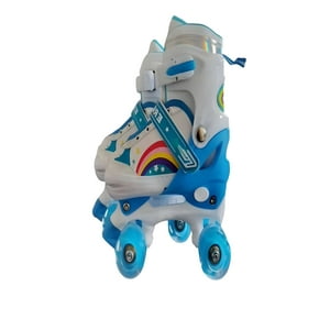 Genérico - Patin 4 Ruedas Con Luces Y Kit Talla S 31 34 Muilticolor1