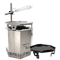 Versatile - Brasero Sin Humo Plancha, Parrilla Y Spiedo