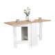 thumbnail image 1 of Mesa Plegable para Cocina Blanco y Café Claro Práctica y Compacta, 1 of 15