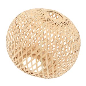 Ioensy - Pantalla De Bambú Tejida A Mano Rústica Para Isla De Cocina Casa De Té 21X20Cm