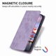 thumbnail image 3 of Funda tipo cartera con bloqueo RFID para Samsung Galaxy S25 Edge Con tapa abatible, portatarjetas, cierre magnético, TPU y soporte Morado, 3 of 6