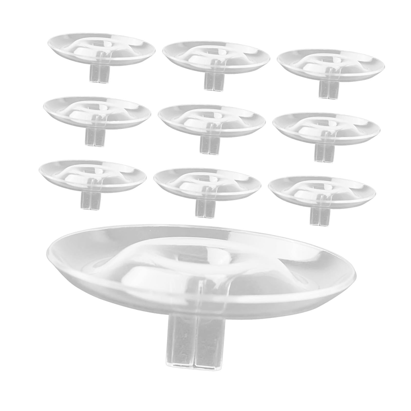 Magideal - 10 Piezas Soporte Para Flores Hidropónico Flotante Portaplanta Ligero De Polipropileno Estante Para Decoración Floral Versátil Base Para Plantas Acuát 5 Cm X 2 Cm