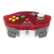 thumbnail image 5 of Controlador inalámbrico Retro-Bit Tribute 64 V2 para N64 Clear Red, 5 of 6