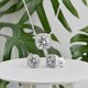 thumbnail image 4 of Conjunto de joyería Devin Rose 46 cm Halo de cristal blanco, 4 of 9
