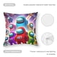 thumbnail image 5 of Among Us Fundas de almohada de terciopelo con tema, regalos de funda de almohada, decoración para el hogar, cojín de lanzar, regalo de cumpleaños para fans y parejas.61*61cm., 5 of 6