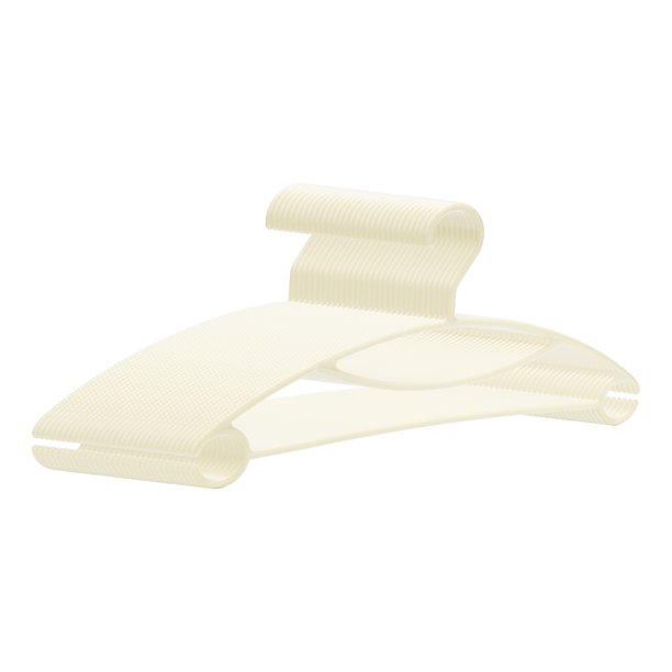 30 Paquete de Perchas de Plástico Antideslizantes, Perchas Duraderas que Ahorran Espacio para Ropa, Armario, Abrigos, Pantalones o Camisas Beige