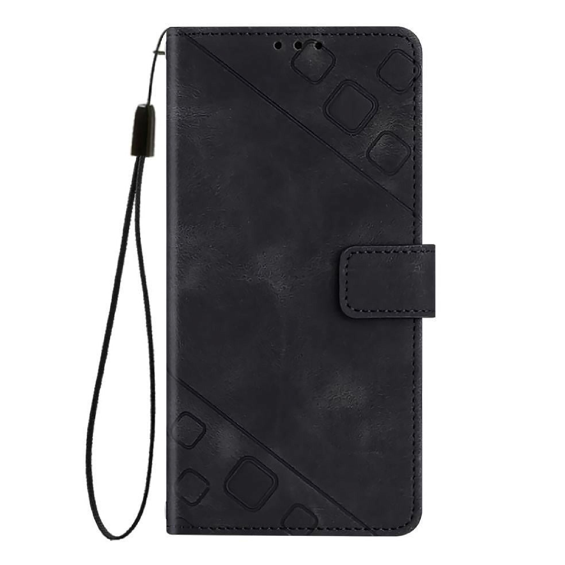 Foxdock - Funda Cartera Para Samsung Galaxy A56 5g Con Soporte Y Ranuras, Resistente A Golpes Y Rayones Negro