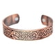 thumbnail image 4 of Viking talismán brazalete ancho tótem abierto alambre brazalete antiguo cobre, 4 of 5
