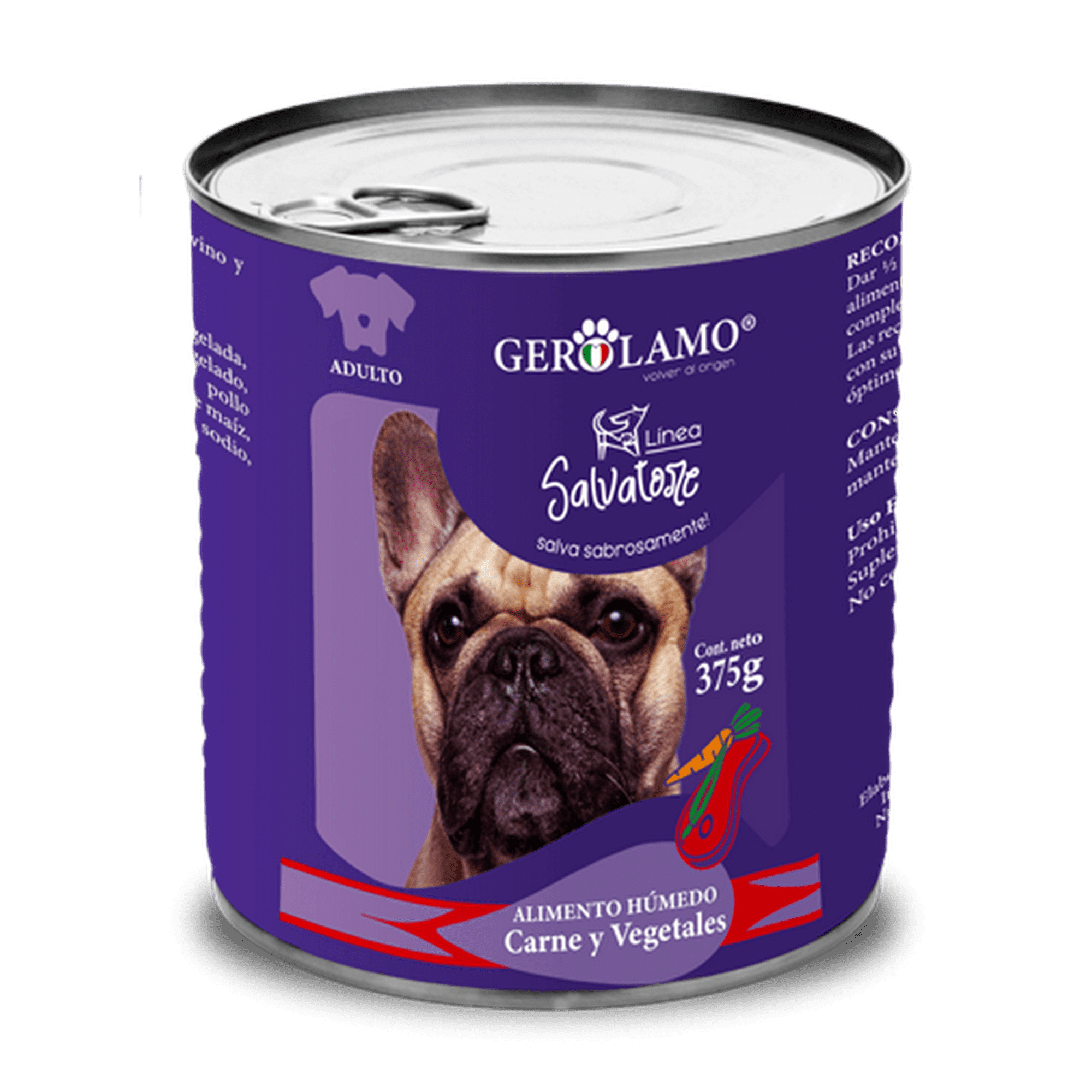 Gerolamo Salvatore Paté Perro Adulto Carne Y Verduras 375g