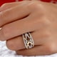 thumbnail image 3 of Elegant Two Tone Infinity Shape Engagement Ring for Women - Perfect for Weddings and Special Occasions, 3 of 4