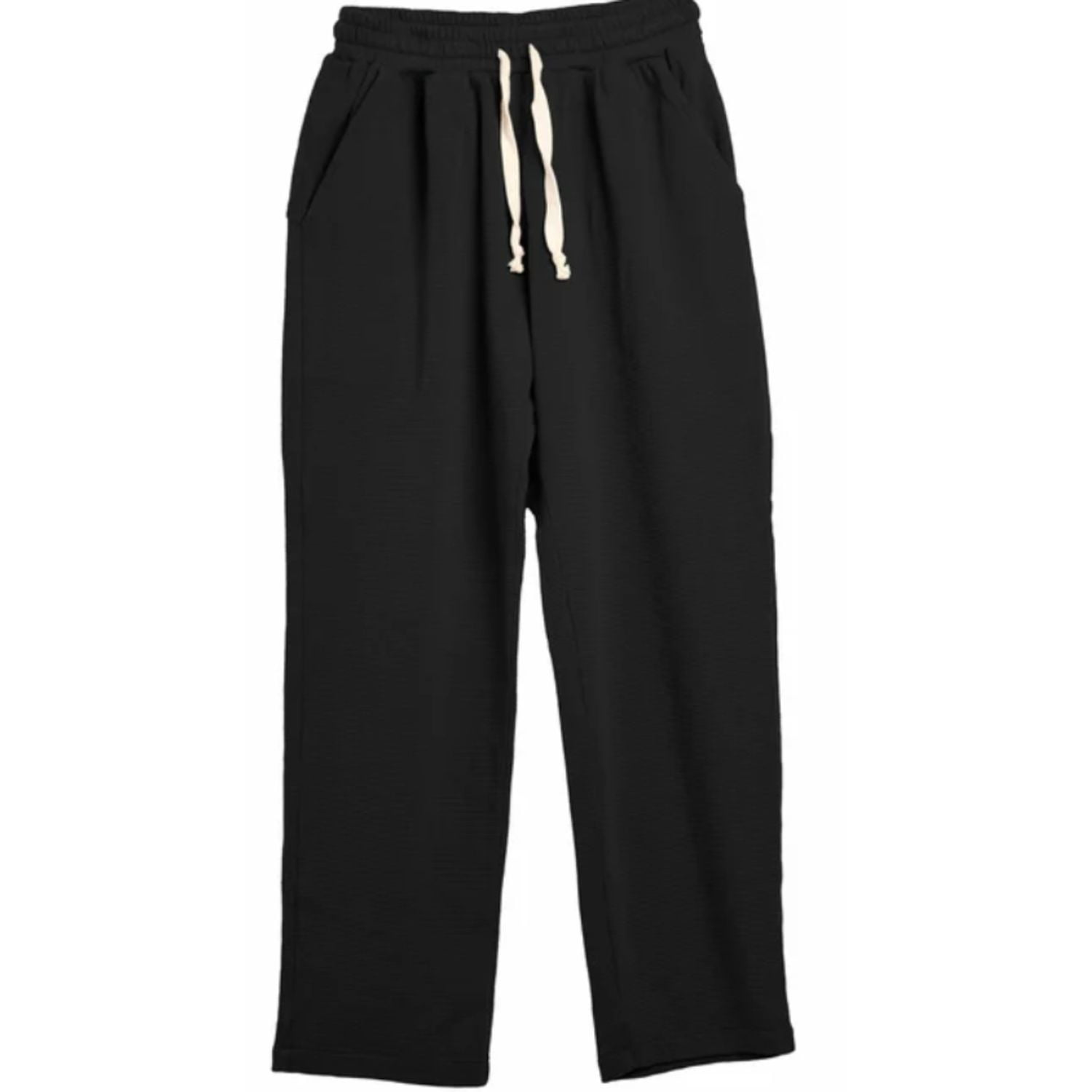 Likeshop - Pantalón Mujer Recto Casual Primavera Verano Algodón Tiro Alto 318