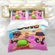 thumbnail image 5 of Chicos Tropezones Conjunto de sábanas temático, trío de piezas, cómodo y amigable con la piel, diseño único, regalo de decoración para el hogar para familiares, amigos y fans,135cm *200cm, 5 of 6