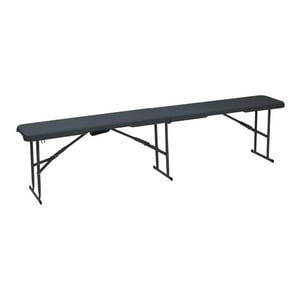 Northwest - Banca Plegable 43X28X182Cm Negra Negro Tamano Unico
