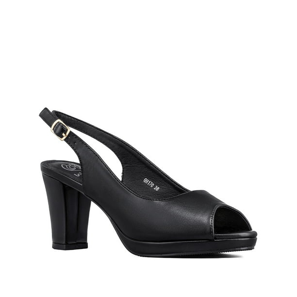 Zapato Elegante Talón Libre Peep Toe Mujer Weide GH170