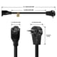 thumbnail image 2 of Cable de extensión Nekteck, enchufe plano giratorio de 360°, 30 cm, 14 AWG, 2 of 8