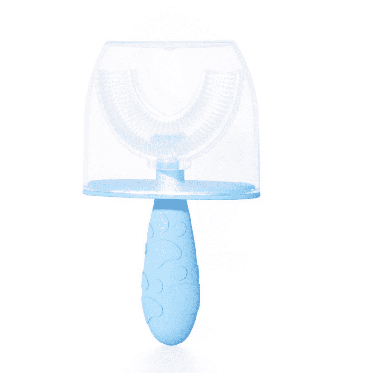 Genérica - Cepillo De Dientes Silicona En Forma De U Para Bebés Niños Azul