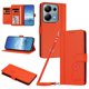 thumbnail image 1 of Funda Cartera Trébol para Xiaomi Redmi Note 13 Pro 4G con Ranuras Tarjetas y Carga Inalámbrica Naranja, 1 of 6
