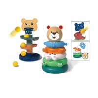 Genérico - Juguete Didactico Tobogan Lanza Pelotas 2 En 1 Cafe