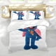 thumbnail image 5 of Grover Conjunto de sábanas temático, trío de piezas, cómodo y amigable con la piel, diseño único, regalo de decoración para el hogar para familiares, amigos y fans, 90 cm * 190 cm, 5 of 6
