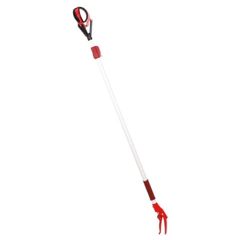 Magideal - Pértiga Telescópica Para Recoger Frutas, Herramienta De Aleación De Aluminio De 3 Mordazas Para Recoger Árboles Frutales, Ajustable De 51 A 90 Pulgada