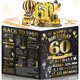 thumbnail image 1 of Tarjeta de Cumpleaños Aiunmiol 3D Pop Up 60 años Negro y Dorado, 1 of 7