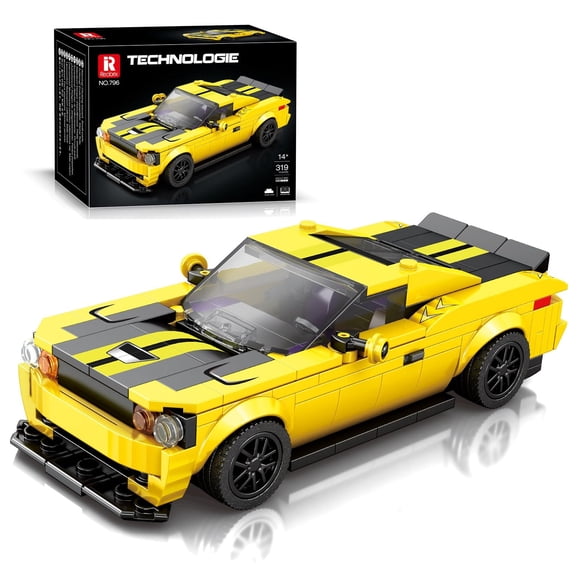 Set de construcción Toy IBLOTIME de auto muscle 1:24, 336 piezas