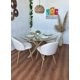 thumbnail image 1 of Comedor Atenas Redondo Nordem Lino - Beige - 4 Sillas - 120Cm, 1 of 2