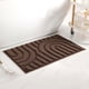 thumbnail image 5 of REGALWOVEN Alfombra de Baño con Patrón Geométrico, Alfombra de Piso de Baño Suave y Absorbente, Alfombra de Baño Antideslizante Marrón 20" x 32", 5 of 7