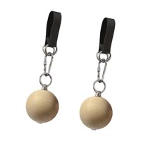 Ioensy - Pelota De Dominadas Con Agarre De Madera Para Barra De Dominadas, Pesa Rusa Para Gimnasio En Casa, Diámetro De 6 Cm, 1 Par