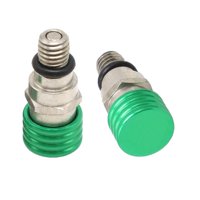 Magideal - 2 Piezas M5 0,8Mm Válvu De Presión De Purga De Aire De Horquil Para Motocicleta Reempzo Directo Accesorio De Instación Duradero , Verde
