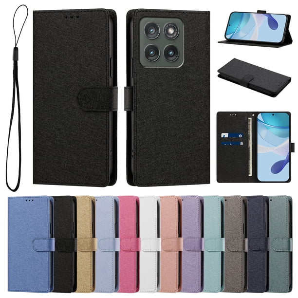 Cartera para Motorola Edge 2026 con Bolsillo de Tarjetas, Negro