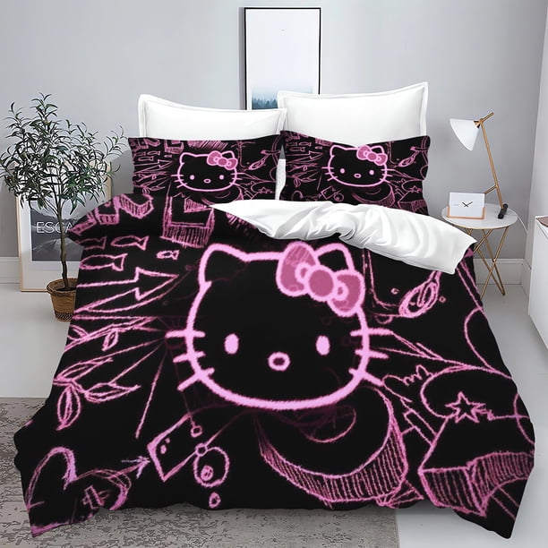 Hello Kitty Quilt Cover Sanrio Bedding for Bedroom Decor Ultra Soft and Comfortable Bedding Set Pink Gift New Design