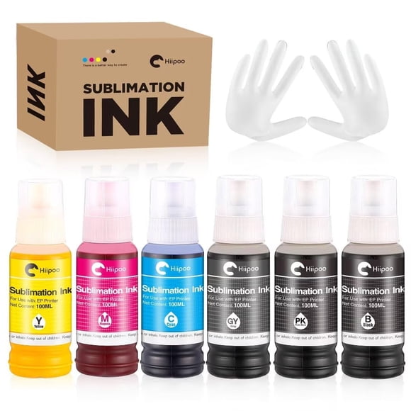 Tinta De Sublimación Hipoo 600 Ml Para Impresoras Et 8500 Et 8550