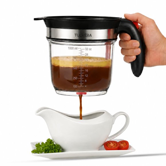Separador de grasa Tulvera 1000 ml – Colador de aceite y grasa