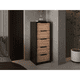 thumbnail image 1 of Cómoda Alta Kaia 5 Cajones Wengue Y Miel 107x45x41 Cm - Muebles Organizadores, 1 of 18
