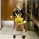 thumbnail image 4 of 1pc Cute Pentagram Shape Yellow Backpack With Big Eyes, Women's Double Shoulder Backpack, Sweet And Cool Schoolbag Trendy Student Backpack, 4 of 4