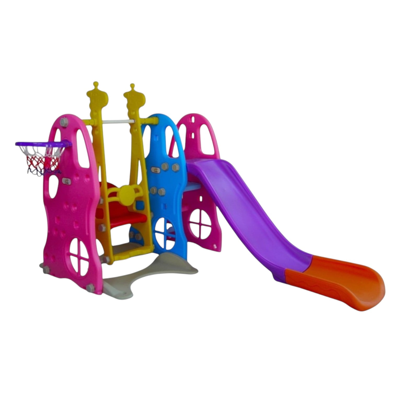 Vipnetwork - Resbalín Columpio 3 En 1 Multicolor