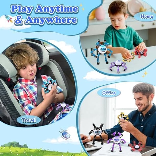 Spinner Fidget Transformable ASIOWELY Robot Set 4 Unidades | Lider