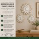 thumbnail image 5 of Set 3 Marcos De Espejos Flor De Loto Blanco Deco Grande, 5 of 9